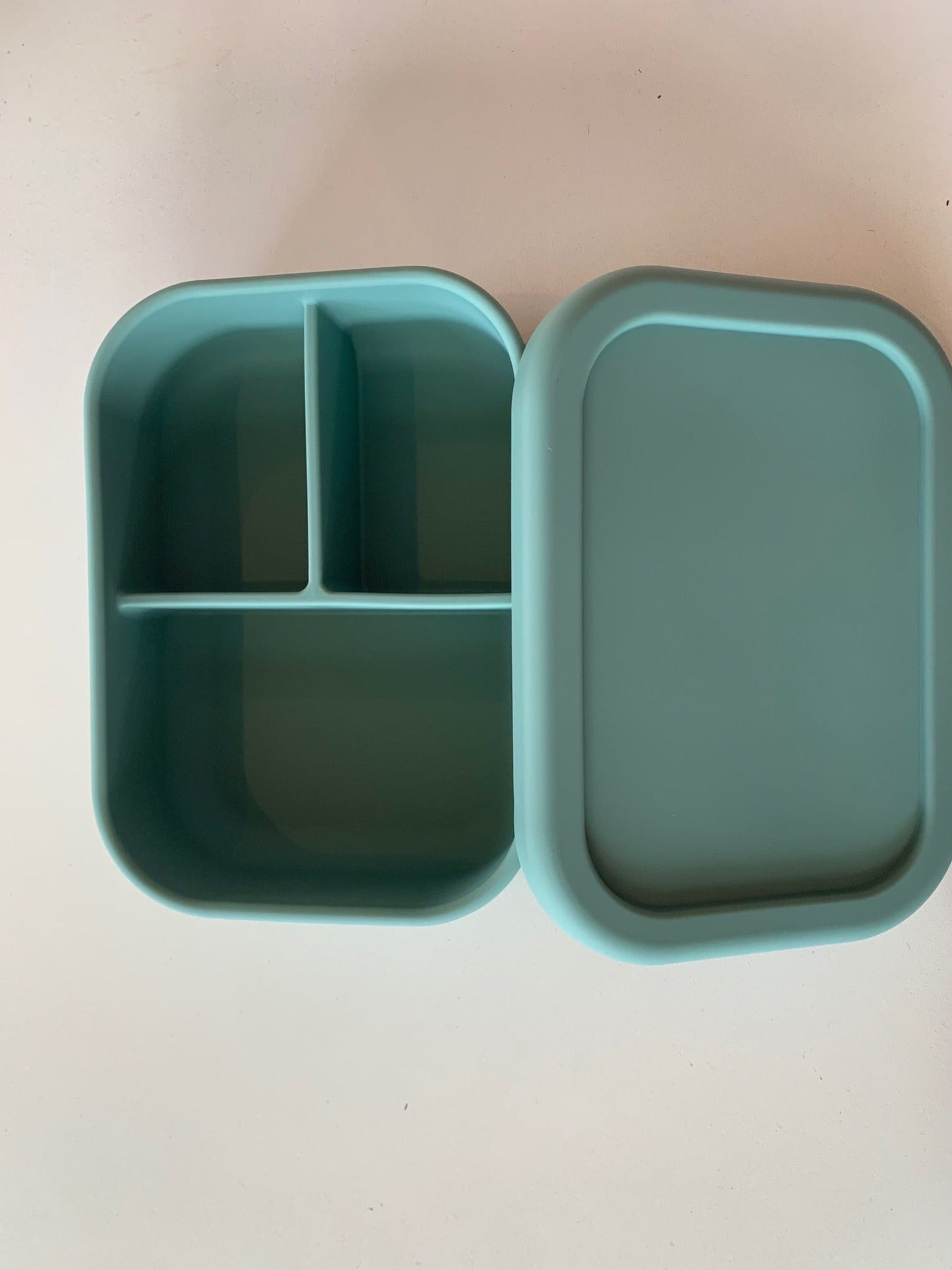 Silicone Bento Style Box Green